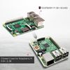 SB Components Closed Case for Raspberry Pi 3 B+, 3, 2B Protective Case Cover For Raspberry Pi - Great for XBMC users! (White)
