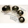 New 18 Pc  Belly Shaped Cookware Set w/ Encapsulated Base & Nonstick Coating