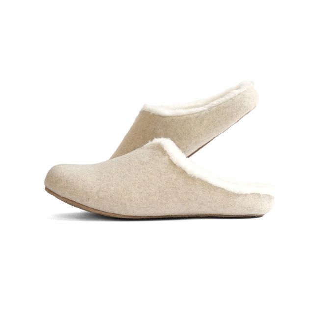 Frontier Slippers, Room's Sheep, Ivory, M, 8.9 - 9.6 inches (22.5 - 24.5 cm)