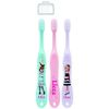 Skater TB5ST_481192 Licca-chan Toothbrush with Cap, 5.5 inches (14 cm), For Toddlers, Ages 3-5, Soft, Pack of 3