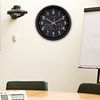 La Crosse 404-2631 12" Black Analog Clock with Temp & Humidity