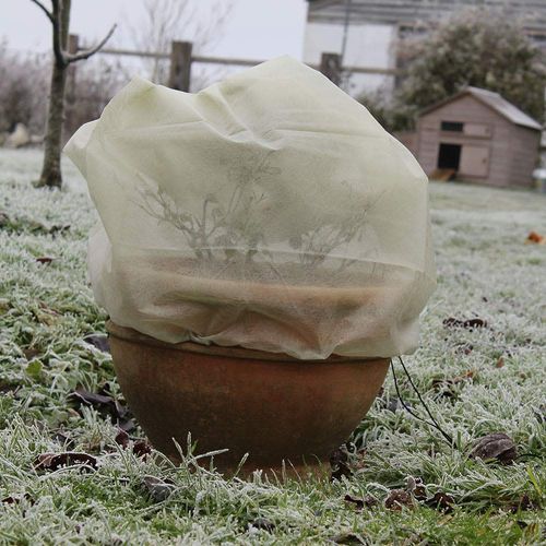 Muddy Hands Garden Plant Fleece Blanket Bag Warming Jacket Winter Anti Frost Protection (Pack of 4 Small)