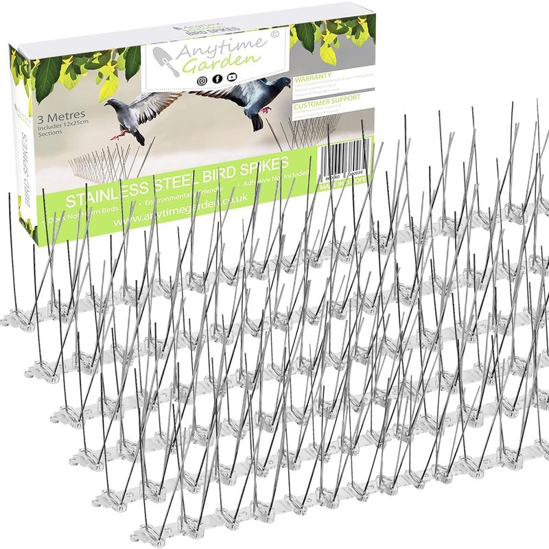 BIRD SPIKES - PIGEON SPIKES - Bird Deterrent Stainless Steel - Durable ...