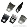 5pc Oscillating Knife Edge Variety Scraper Kit Fits Older Craftsman Multi-Tools