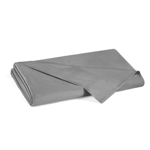 500TC Queen Vendee Silver Mist Flat Sheet, 100% Cotton, HC by Garnier-Thiebaut USA