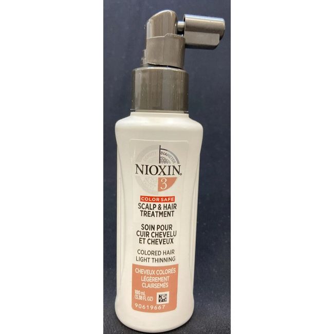 nioxin scalp & hair treatment #3 color safe light thinning 3.38oz