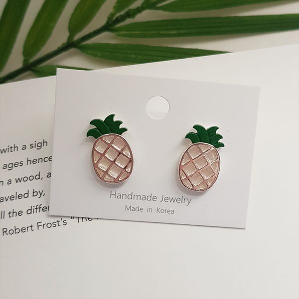 [Free Shipping] Greeny Daily Simple Pineapple Earrings