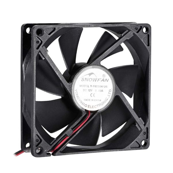 sourcingmap SNOWFAN Authorized 92mm x 92mm x 25mm 12V Brushless DC Cooling Fan YY9225H12S