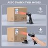 TEEMI 2D Bluetooth Barcode Scanner with Smart USB Cradle Wireless UPC Reader QR Code Scanner 2-in-One Handheld and Handsfree Scanning for Retail, Warehouse, Library, Easy Swap Replaceable Battery (2D)