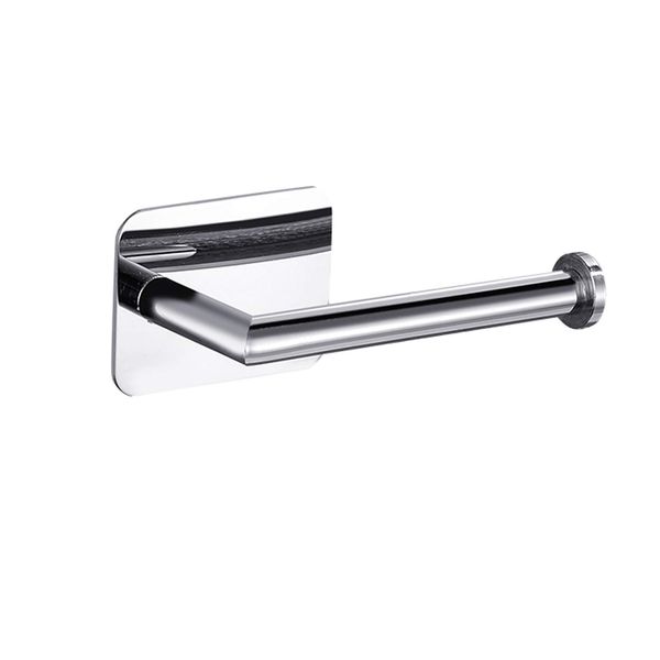 MIFULY Toilet Paper Holder, Self Adhesive, NO Drilling Toilet Roll Holder Chrome 8K Mirror Stainless Steel, Bathroom and Kitchen Accessory, 304 Stainless Steel, Mirror