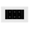 BG Nexus White Moulded Triple Master Touch Dimmer Switch - Black Insert​