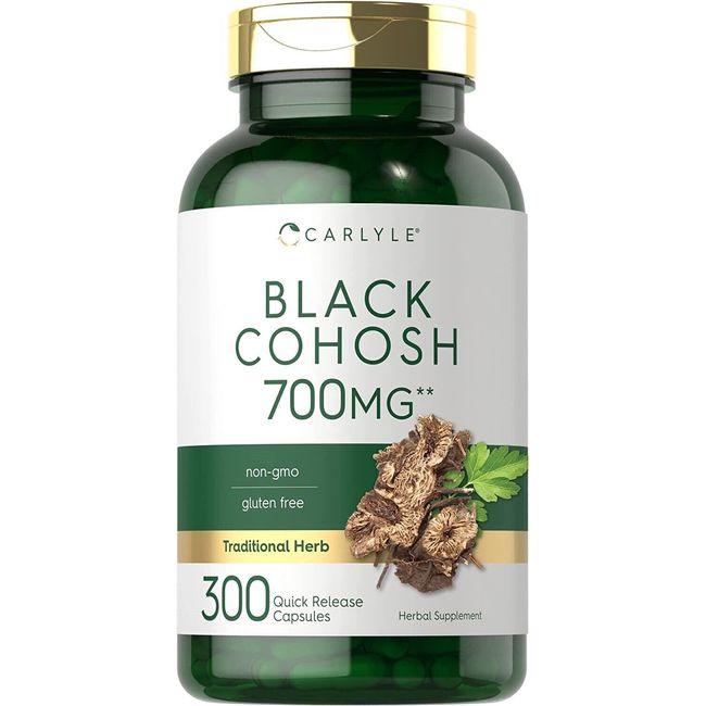 Black Cohosh 700 Mg Super Concentrated Menopause Nutritional Support, 300 Caps