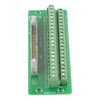 IDC40P Breakout Board 40Pin Male Header Breakout Board Terminal Board Block DIN Rail Mount Interface Module Connector PLC Interface with Bracket