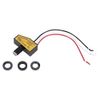 Denkerm 12 Volt Photocell Switch, Mini Light Switching Sensor, Dusk To Dawn Sensor, LED Compatible, Black, Automatic Operation