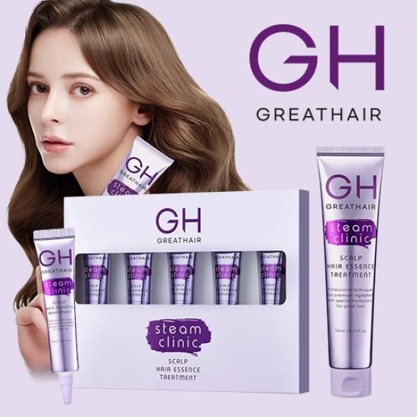 Great Hair Steam Scalp Essence Treatment 1 Bottle + Portable 1 Box