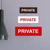 Signs ByLITA Basic Private Sign (Black) - Medium 1 Pack