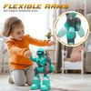 STEMTRON Robot Toys for Kids, Programmable Remote Control Robot with Magic Record Voice Function, Intelligent Gesture Sensing, Singing & Dancing Mode (Blue)