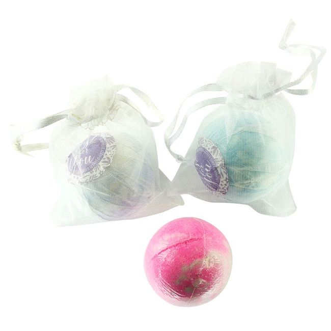 Fizzy Bath Bombs, Lavender Scented, Party Favor or Gift - Box of 12