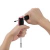 46PCS HOUSEHOLD HAND TOOL KIT SCREWDRIVER SOCKETS HAMMER TEST PEN TOOLBOX PINK