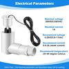 8 Pack SS2 Float Switch for Easy Installation, AC Float Switch with 3/4 Inch Adaptor and 6ft Wire, Water Level Accessory for HVAC System with Condensate Overflow Detection