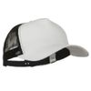 e4Hats.com New Big Size Trucker Mesh Cap - White Black OSFM