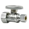 Oval Handle Zinc Straight Valve Finish: Matte Black