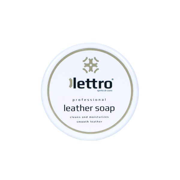 Lettro Leather Soap Effective Cleaning with Moisturizing Conditioning Effect for Saddles, Bags, Car Seats, Furniture, Shoes and Leather Goods, 100 ml, Transparent