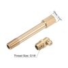 uxcell Brass Straight Grease Fitting G1/8 Thread 85mm Length Hydraulic Grease Fitting Accessories, 2Pcs