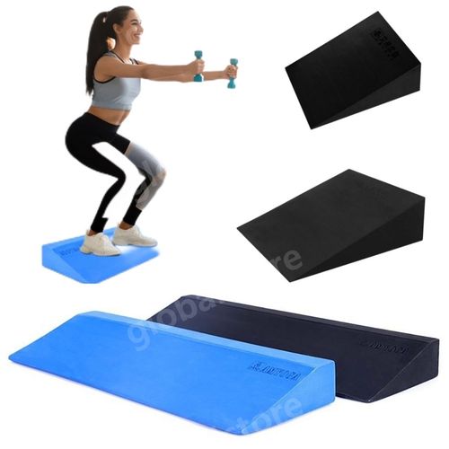 Squat Board Wedge Platform Ankle Ramp Balance Heel Brace Squat Wedge Yoga Stretch Slant Boards Eva Yoga Blocks Slant Board Feet, Black 50x15x5cm, Black 50x15x5cm