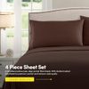 1500 Supreme Collection King Sheet Sets Brown - Luxury Hotel Bed Sheets and