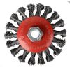 4pc Twist Knot Semi Flat Wire Wheel Cup Brush Set Kit for 115mm Angle Grinder