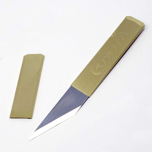 Workshop Heaven Kasaya Brass Bound Japanese Marking Knife Left Hand