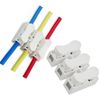 Quick Connect Wire Terminal Connector, 10-Pack, White, 2.8 x 0.7 x 1.1 cm (15 pack)