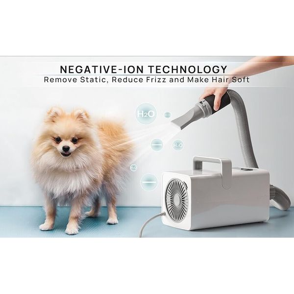 #High Velocity Professional Dog Pet Grooming Dryer Dog Hair Dryer (white)