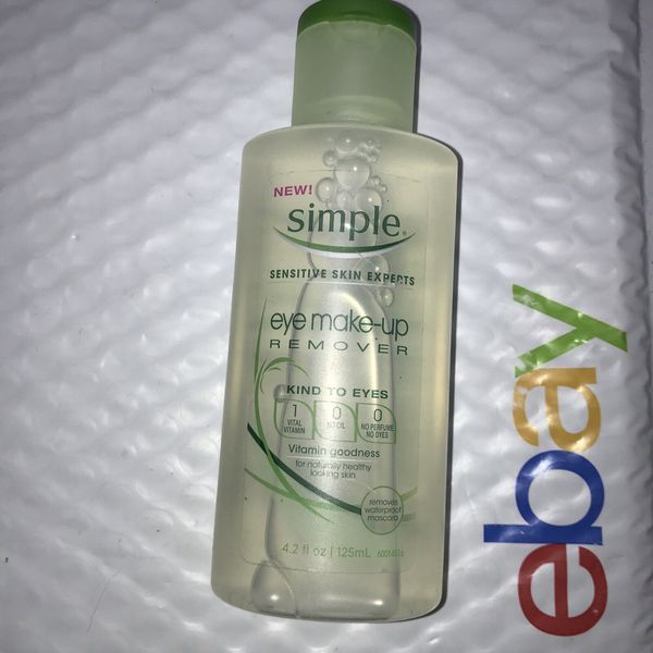 SIMPLE Sensitive Skin Kind to Eyes Eye Makeup Remover 4.2 OZ unsealed NWOB