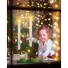 Window Candles,LED Candles with Timer Christmas Decorations 12 Pcs Gold
