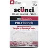 Scunci 1700003A048 Mini Poly Bands 75 Count