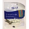 Swish Deluxe Curtain Track White Brackets (Pk 5)