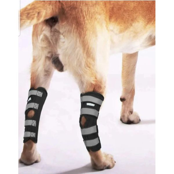 DOG REAR LEG HOCK BRACE,  DOG LEG JOINT WRAPS COMPRESSION PACK 2