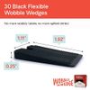 Wobble Wedges Flexible Plastic Shims, 30 Pack - Multi-Purpose Shim Wedges for