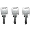 (3) SB0 - SB9 Replacement Keys for Sentry Safe Fire Box Chest Locks, Pre-Cut to Your Code: SB3