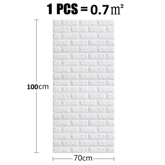 1Pcs 77*70cm Retro 3D design wallpaper wall decoration foam brick