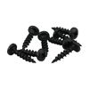 1000 Pack #8 x 3/4" Coarse Deep Thread Pan Head Screws Black Phosphate Wood MDF