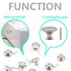 Ruidee 12 PCS Round Drawer Cupboard Handle 30mm Mushroom Shape Pull Handle Pull Handle Knobs with Screws for Doo,Cupboard,Wardrobe(Silver/30MM)