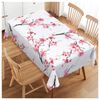 Walmsco Tablecloth Pink Cherry Blossoms Decor For Dining Room Kitchen Rectangular Table Cover 132 * 178cm