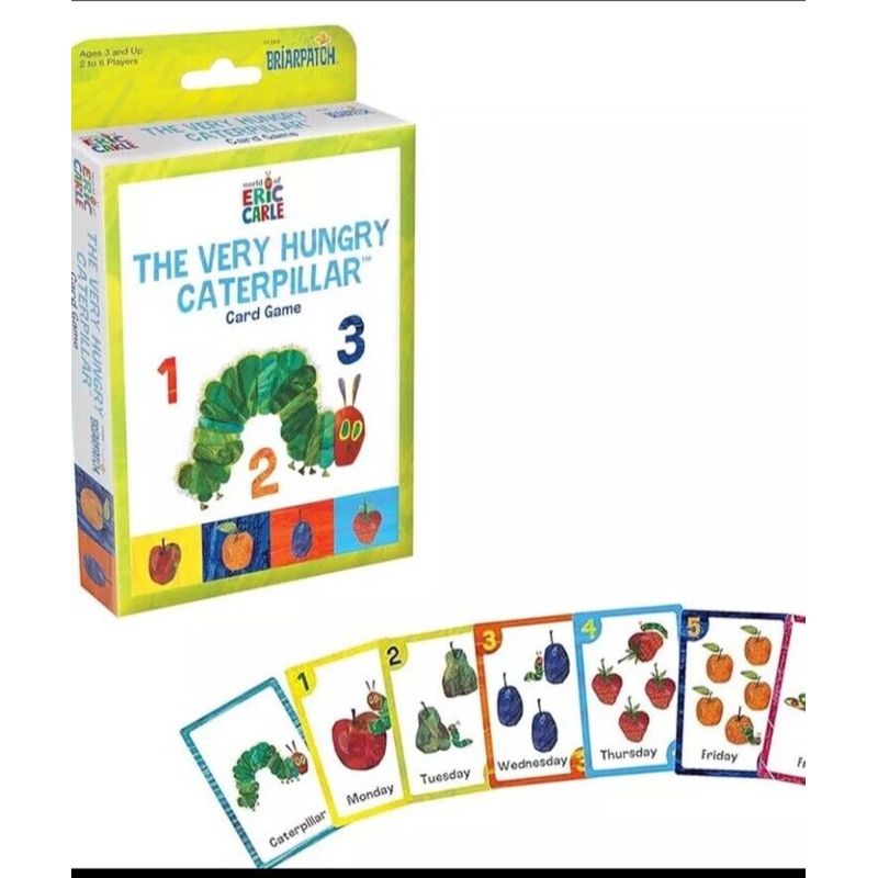The Very Hungry Caterpillar Card Game Eric Carle 2-4 Players Ages 3 ...