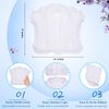 Inflatable Bath Pillow for Tub Large Pillows for Bath Terry Cloth Bath Pillow Neck Support Spa Pillow with Suction Cup for Bathtub Soft Comfortable Bath Cushion, Hot Tub (White)