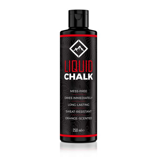 SURVIVOR 250ML Liquid Chalk – Gym Chalk for Weightlifting, Rock Climbing, Bouldering, Gymnastics, Pole Grip, & More - Lifting Chalk & Climbing Chalk for Dry Hands - Liquid Grip Hand Chalk for Lifting