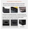 CaLeQi Combination Security Lock Cable for Notebook Laptop Pc Computer Monitor lcd - 2m Cable Black (1pcs)