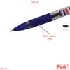 Flair 5 x Mr Grip BLUE 0.7mm Tip Ballpoint Pens